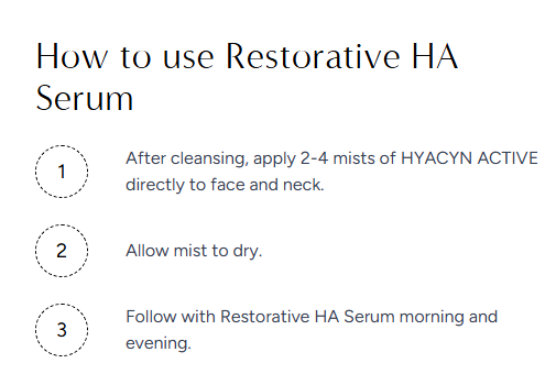 Hydrinity Restorative HA Serum